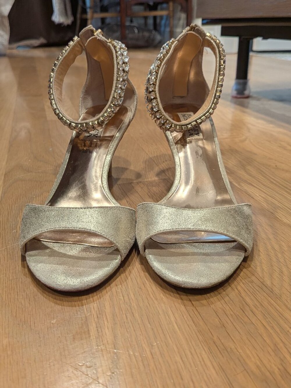 Badgley Mischka Geranium Embellished Sandal (US 7.5)